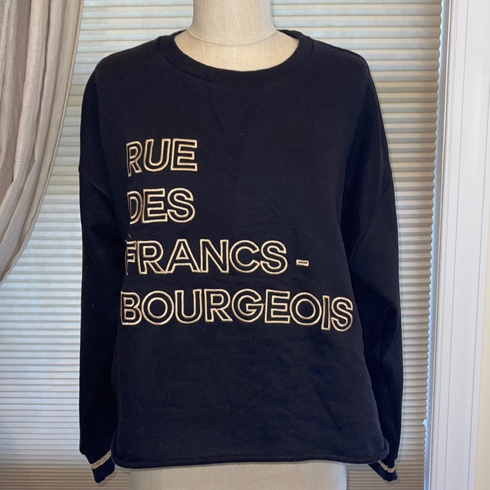 Eleven Paris “Rue Des Francs Bourgeois” Cropped Sweatshirt